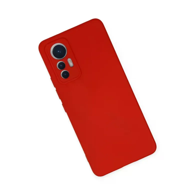 Xiaomi Mi 12 Lite Kılıf Nano içi Kadife Silikon - Kırmızı