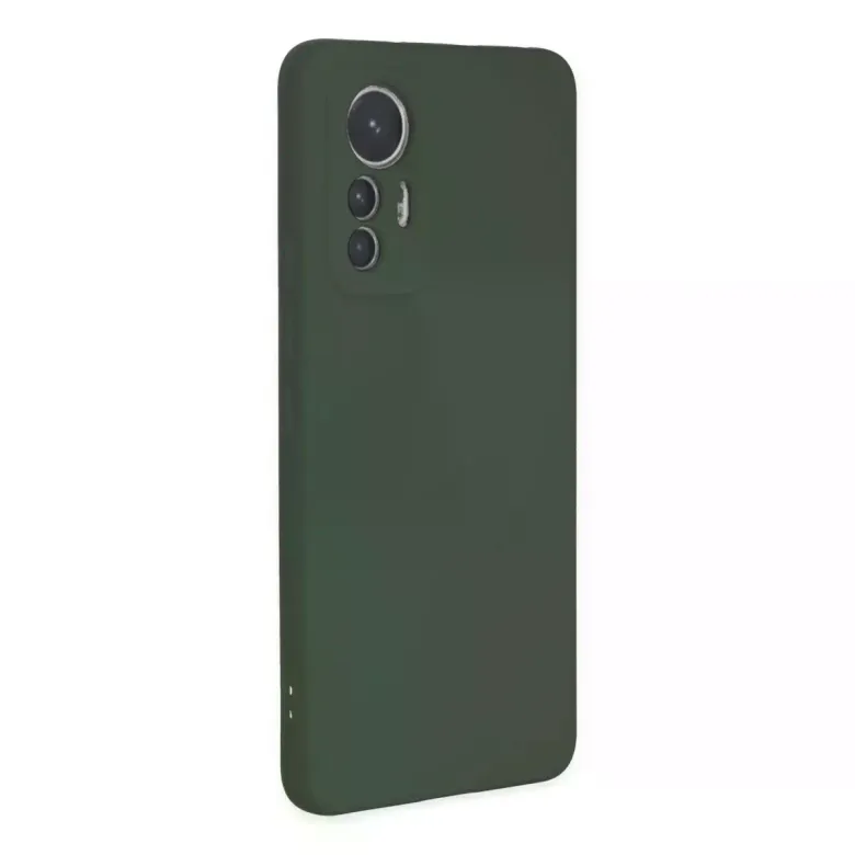Xiaomi Mi 12 Lite Kılıf Nano içi Kadife Silikon - Koyu Yeşil