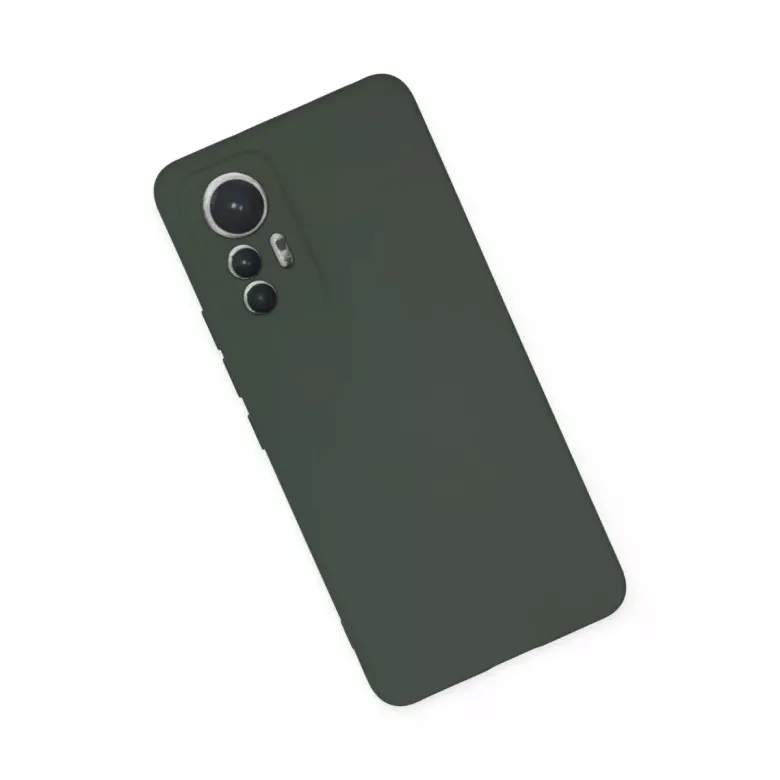 Xiaomi Mi 12 Lite Kılıf Nano içi Kadife Silikon - Koyu Yeşil