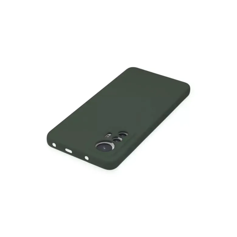 Xiaomi Mi 12 Lite Kılıf Nano içi Kadife Silikon - Koyu Yeşil