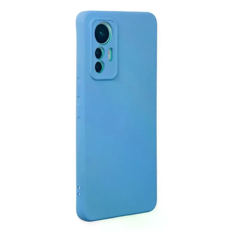 Xiaomi Mi 12 Lite Kılıf Nano içi Kadife Silikon - Mavi