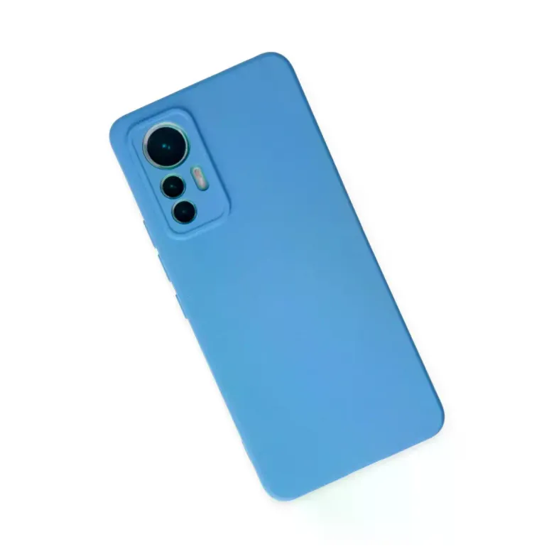 Xiaomi Mi 12 Lite Kılıf Nano içi Kadife Silikon - Mavi