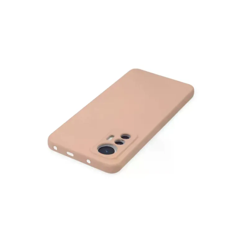 Xiaomi Mi 12 Lite Kılıf Nano içi Kadife Silikon - Pudra