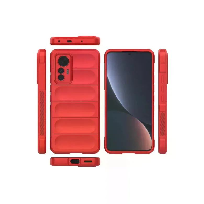 Xiaomi Mi 12 Lite Kılıf Optimum Silikon - Kırmızı