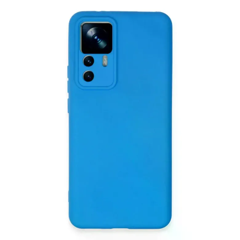 Xiaomi Mi 12T Pro Kılıf Nano içi Kadife Silikon - Mavi