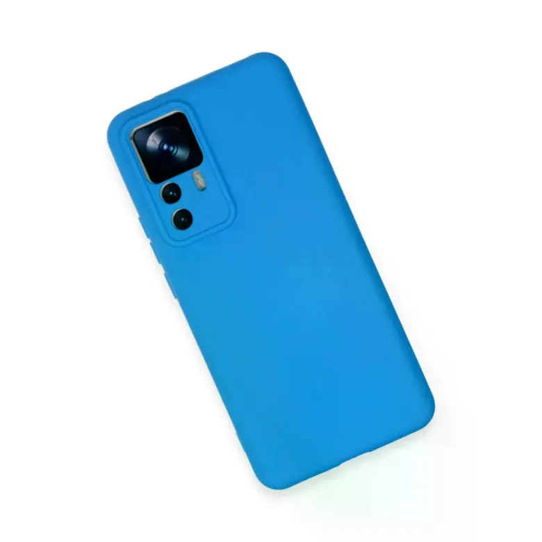 Xiaomi Mi 12T Pro Kılıf Nano içi Kadife Silikon - Mavi