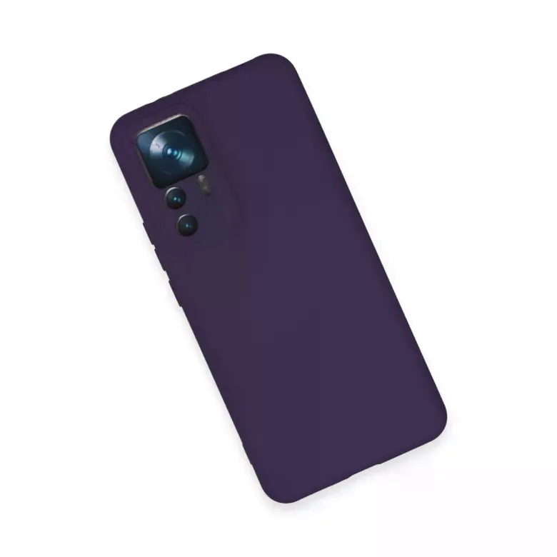 Xiaomi Mi 12T Pro Kılıf Nano içi Kadife Silikon - Mor