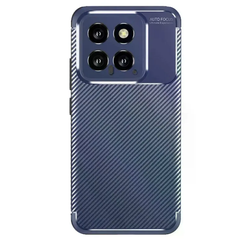 Xiaomi Mi 14t Kılıf Auto Focus Karbon Kapak - Lacivert