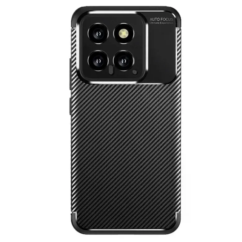 Xiaomi Mi 14t Kılıf Auto Focus Karbon Kapak - Siyah