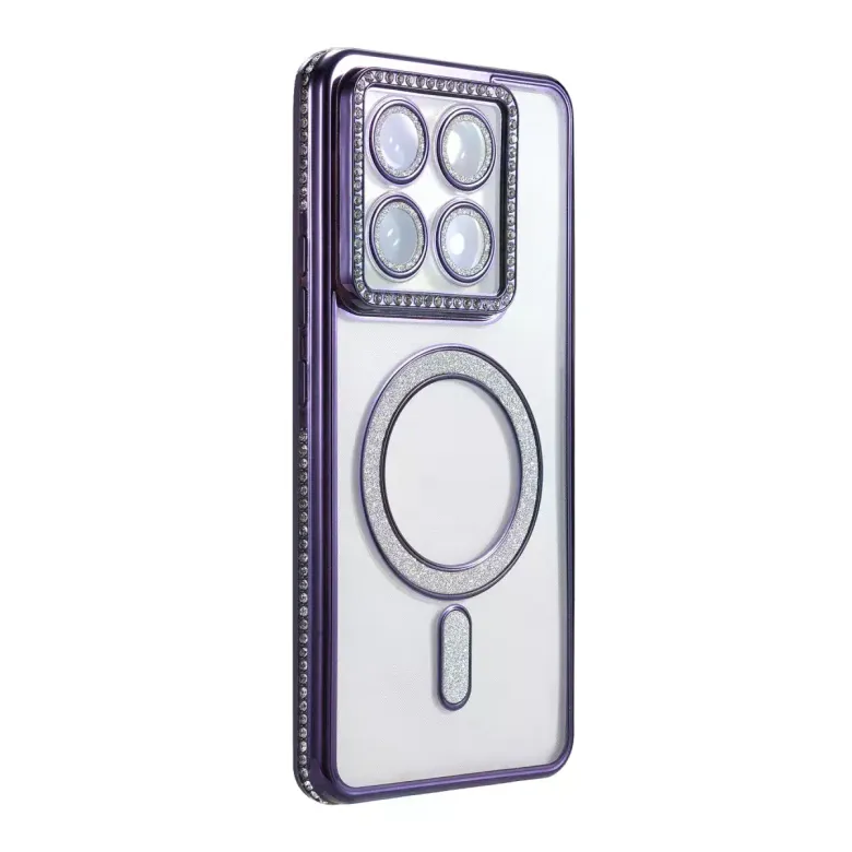 Xiaomi Mi 14t Pro Joke Simli Magneticsafe Kılıf - Derin Mor