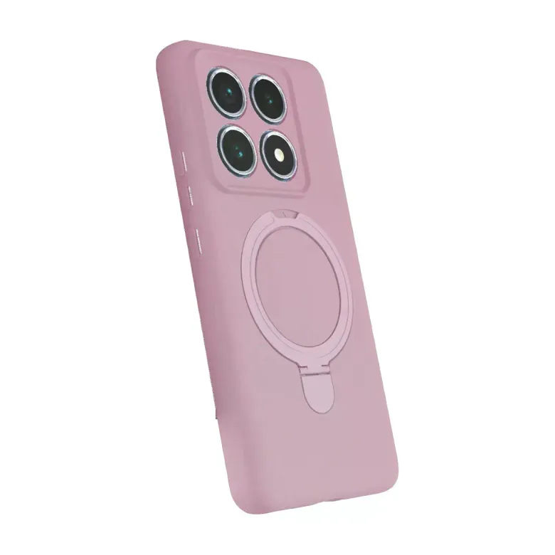 Xiaomi Mi 14t Pro Regal Magsafe Standlı Kapak - Açık Pembe
