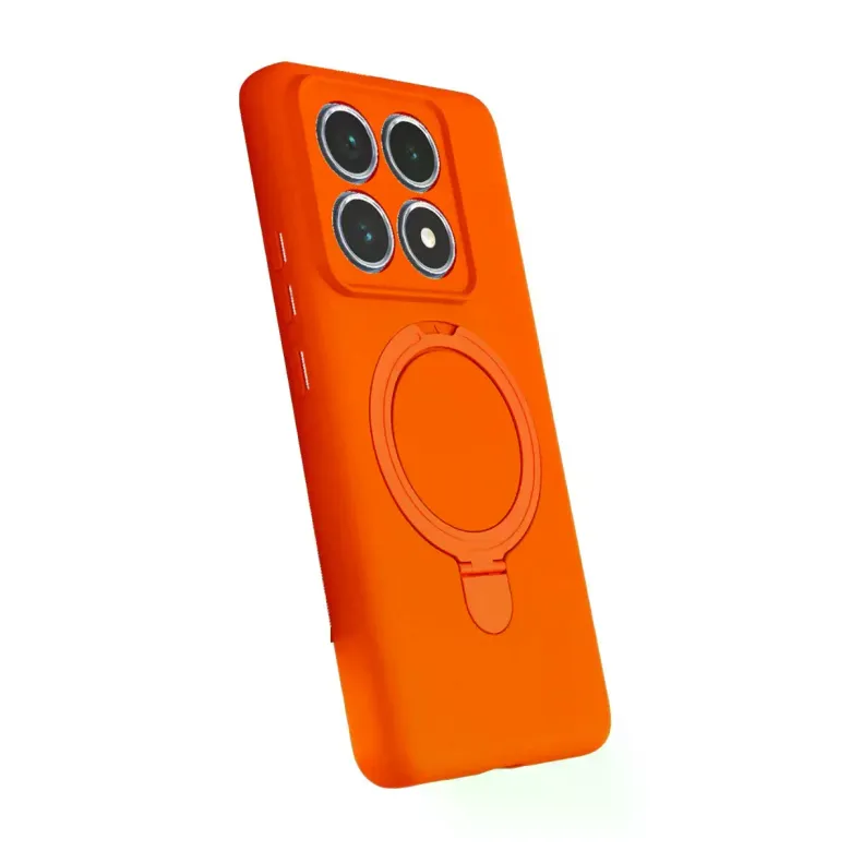 Xiaomi Mi 14t Pro Regal Magsafe Standlı Kapak - Turuncu