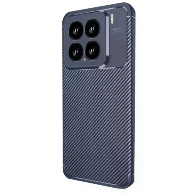 Xiaomi Mi 15 Kılıf Auto Focus Karbon Kapak - Lacivert