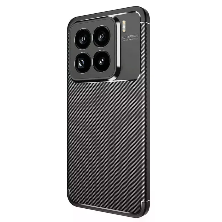 Xiaomi Mi 15 Pro Kılıf Auto Focus Karbon Kapak - Siyah