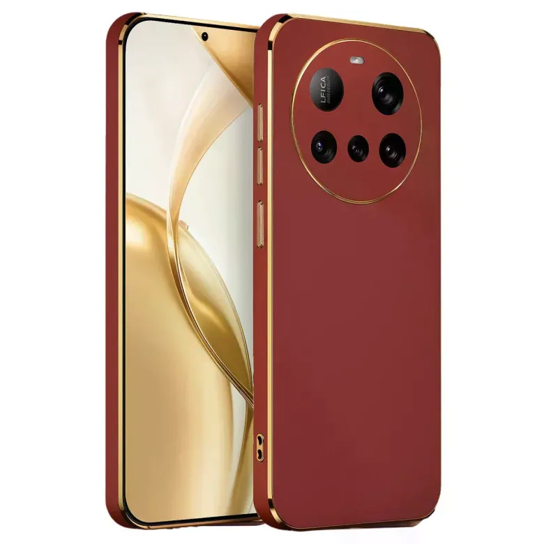 Xiaomi Mi 15 Ultra Kılıf Volet Silikon - Kırmızı