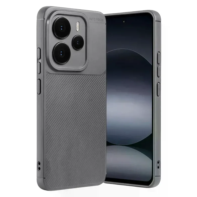 Xiaomi Note 14 5g Auto Focus Karbon Kapak - Gri