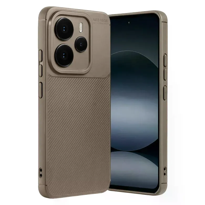 Xiaomi Note 14 5g Auto Focus Karbon Kapak - Kahverengi
