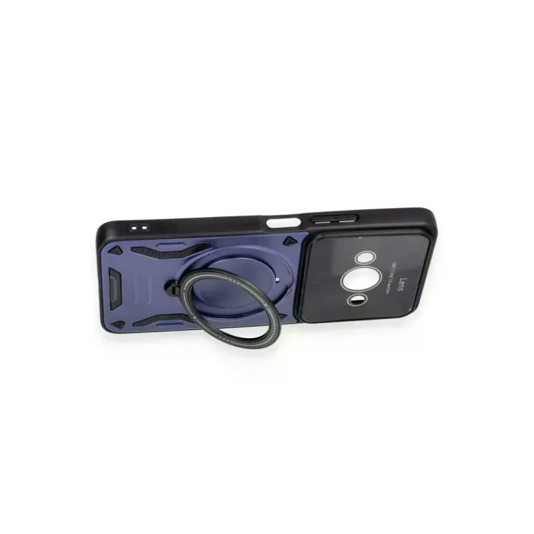 Xiaomi Poco C61 Kılıf Joy Lens Standlı Kapak - Lacivert