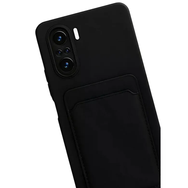 Xiaomi Poco F3 Kılıf Kelvin Kartvizitli Silikon - Siyah