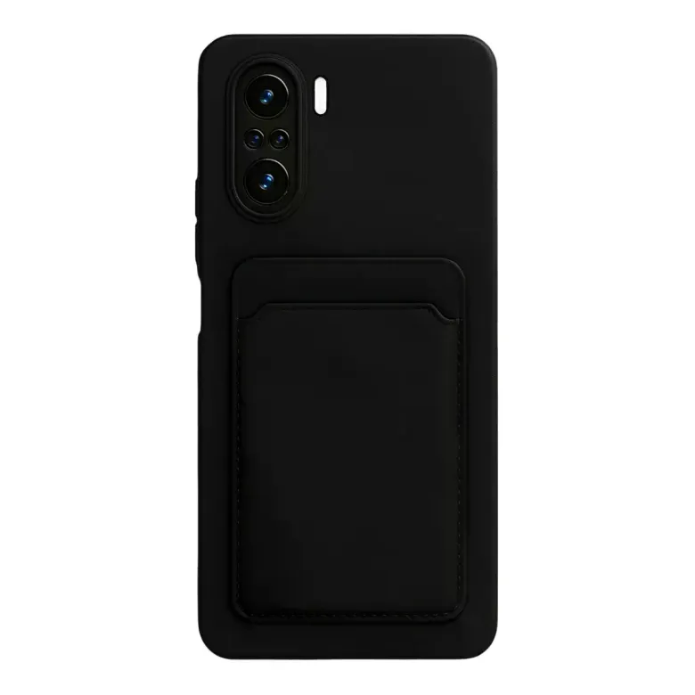 Xiaomi Poco F3 Kılıf Kelvin Kartvizitli Silikon - Siyah