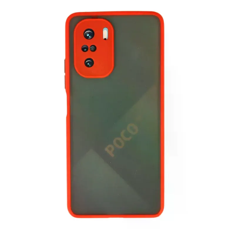 Xiaomi Poco F3 Kılıf Montreal Silikon Kapak - Kırmızı