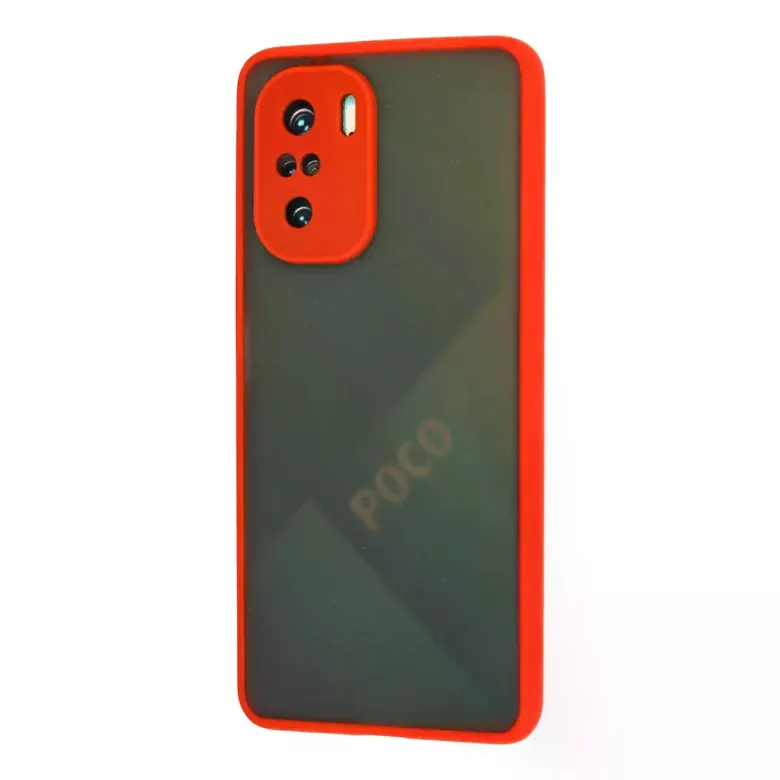 Xiaomi Poco F3 Kılıf Montreal Silikon Kapak - Kırmızı