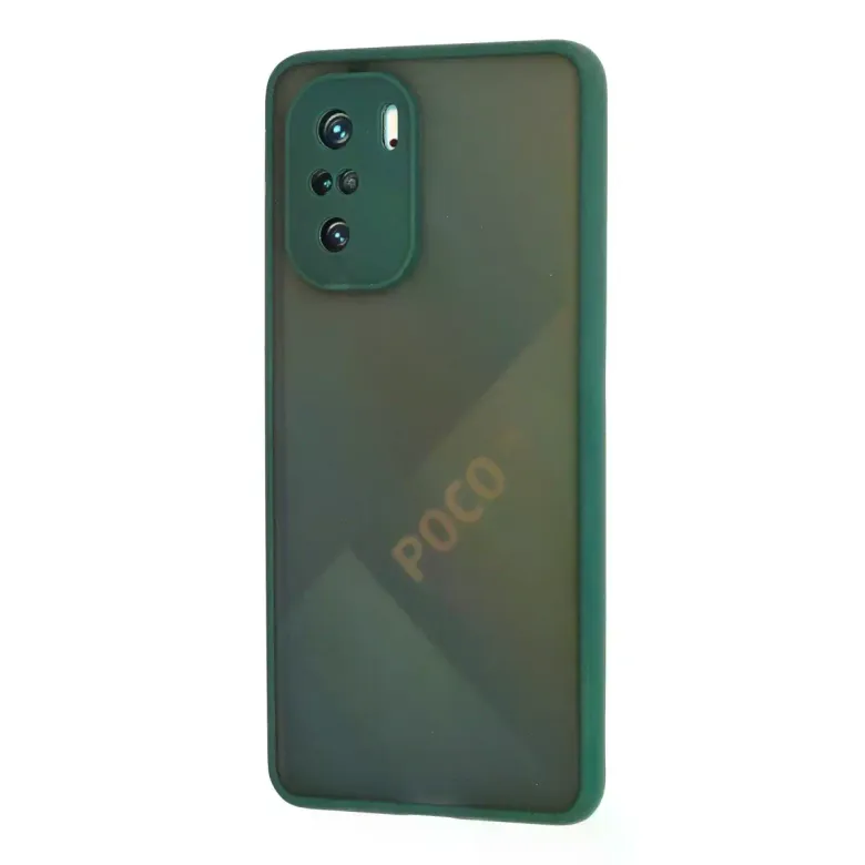 Xiaomi Poco F3 Kılıf Montreal Silikon Kapak - Yeşil