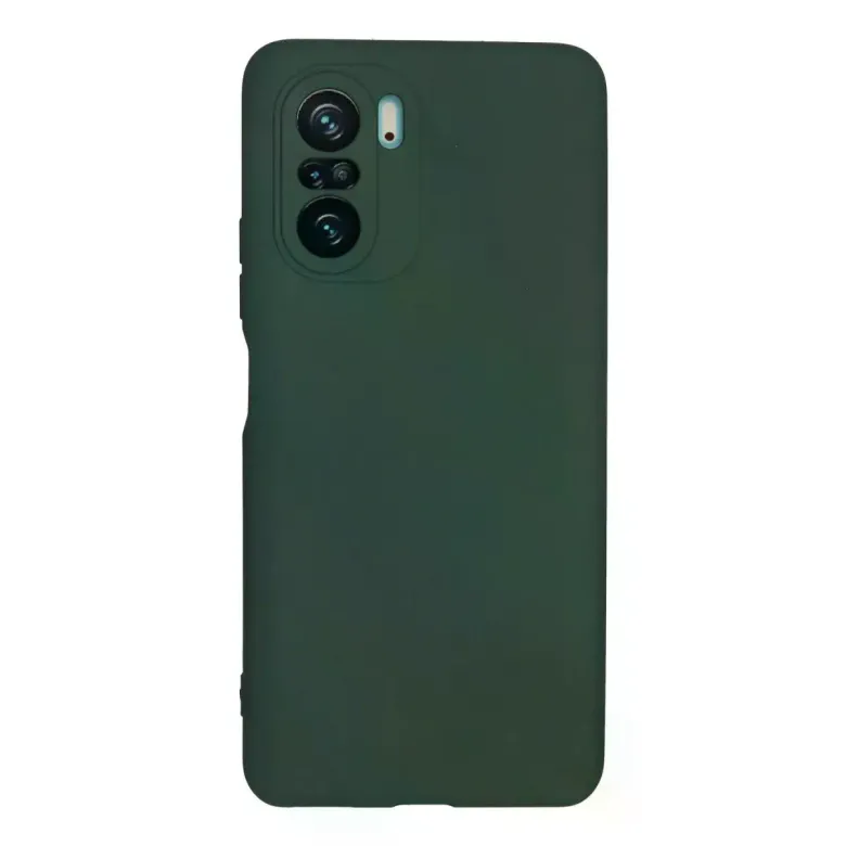 Xiaomi Poco F3 Kılıf Nano içi Kadife Silikon - Koyu Yeşil