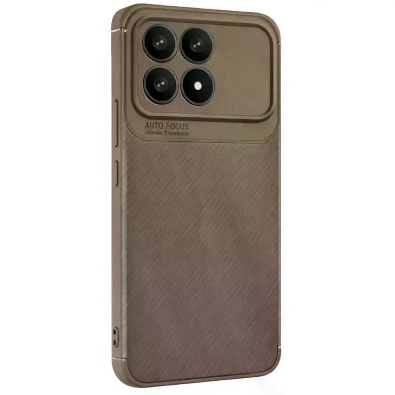 Xiaomi Poco F8 Pro Auto Focus Karbon Kapak - Kahverengi