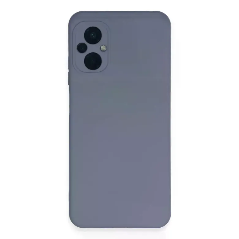 Xiaomi Poco M5 Kılıf Nano içi Kadife Silikon - Gri