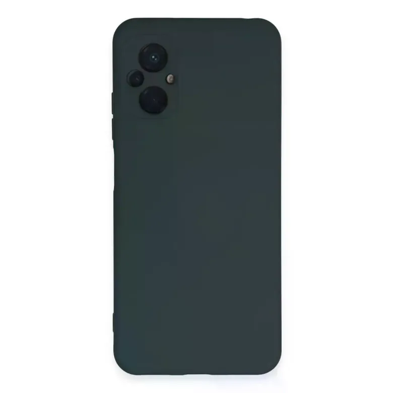 Xiaomi Poco M5 Kılıf Nano içi Kadife Silikon - Koyu Yeşil