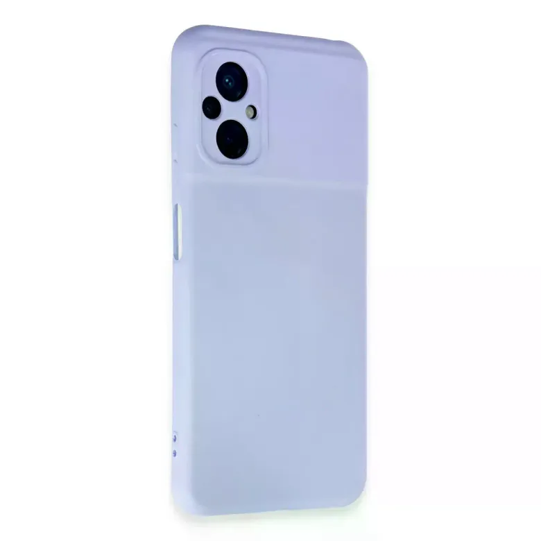 Xiaomi Poco M5 Kılıf Nano içi Kadife Silikon - Lila