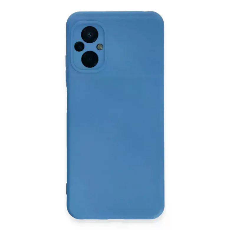Xiaomi Poco M5 Kılıf Nano içi Kadife Silikon - Mavi