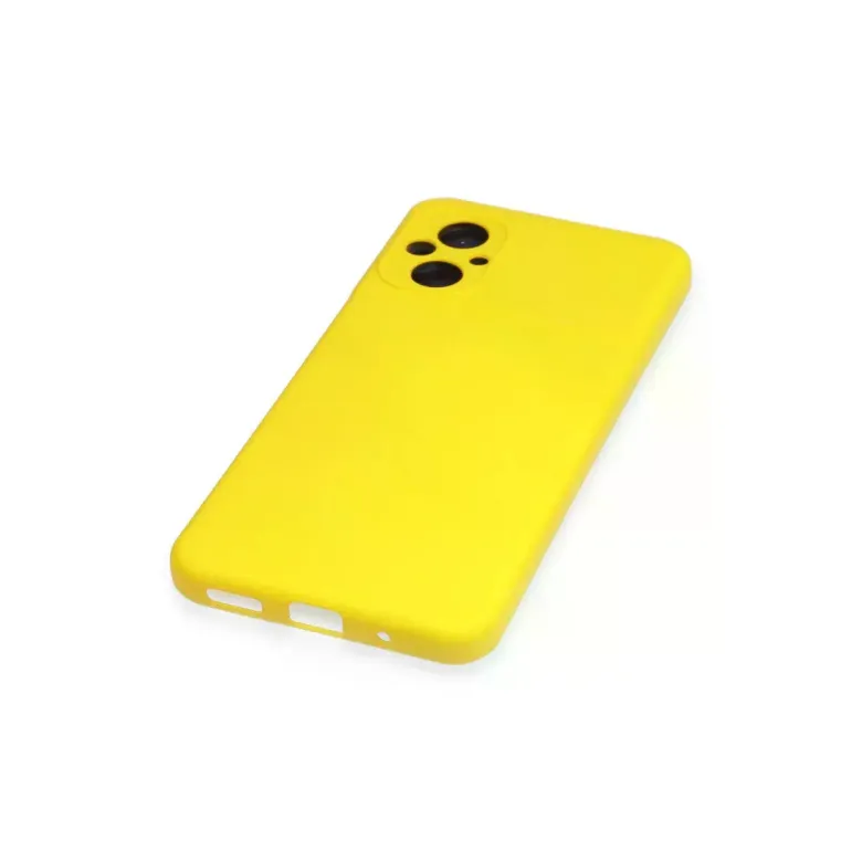 Xiaomi Poco M5 Kılıf Nano içi Kadife Silikon - Sarı