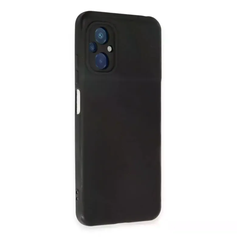 Xiaomi Poco M5 Kılıf Nano içi Kadife Silikon - Siyah