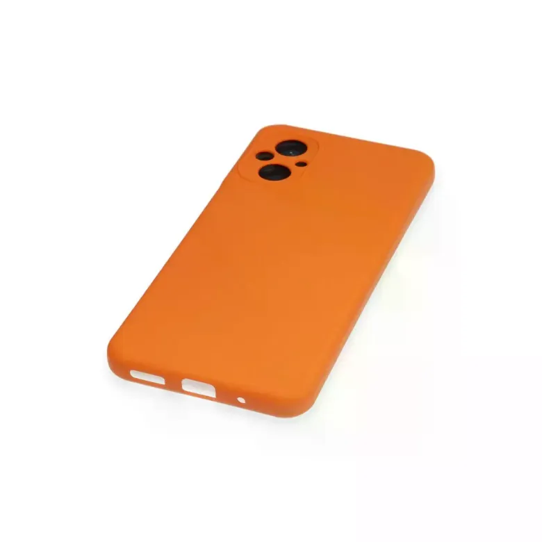 Xiaomi Poco M5 Kılıf Nano içi Kadife Silikon - Turuncu