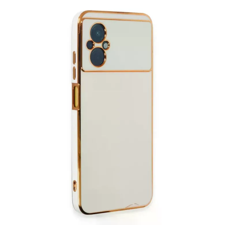Xiaomi Poco M5 Kılıf Volet Silikon - Beyaz