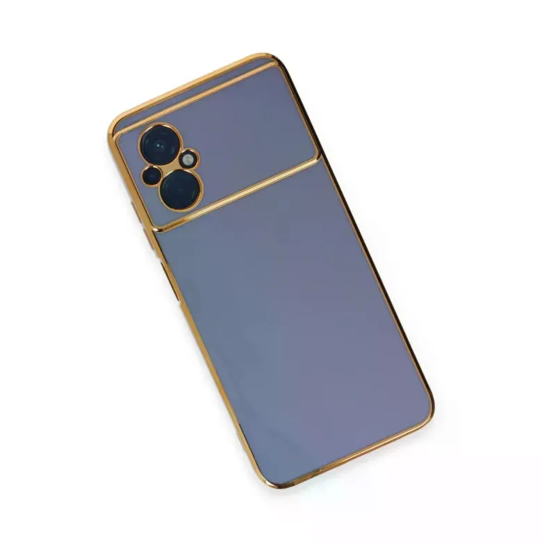 Xiaomi Poco M5 Kılıf Volet Silikon - Mavi