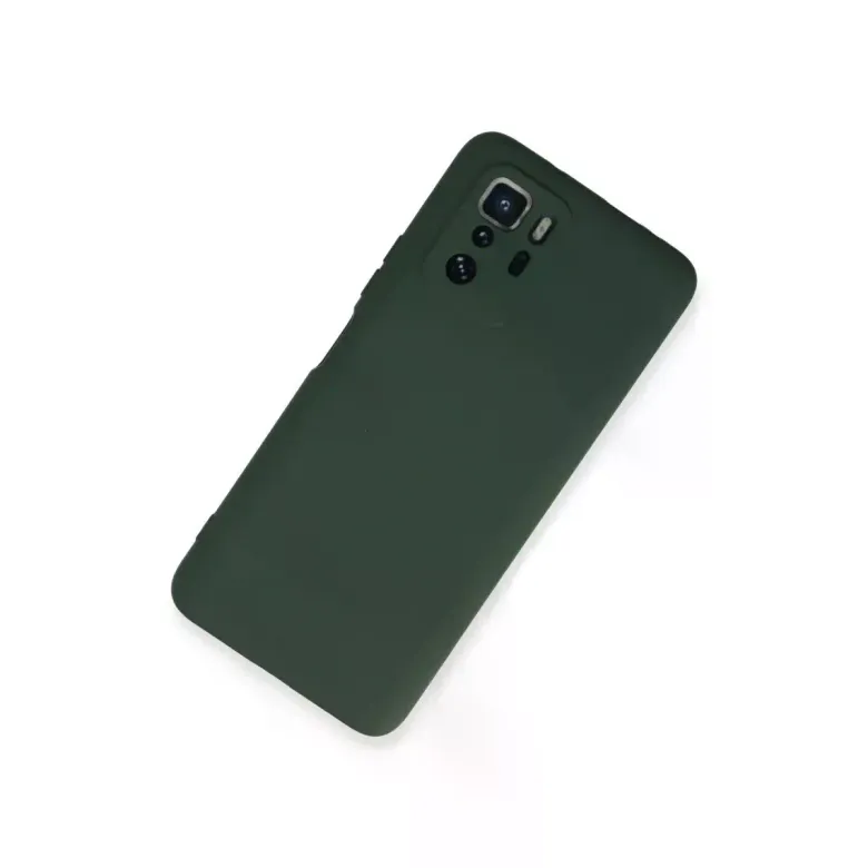 Xiaomi Poco X3 Gt Kılıf Nano İçi Kadife Silikon - Koyu Yeşil