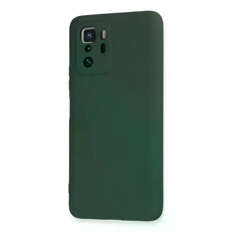 Xiaomi Poco X3 Gt Kılıf Nano İçi Kadife Silikon - Koyu Yeşil