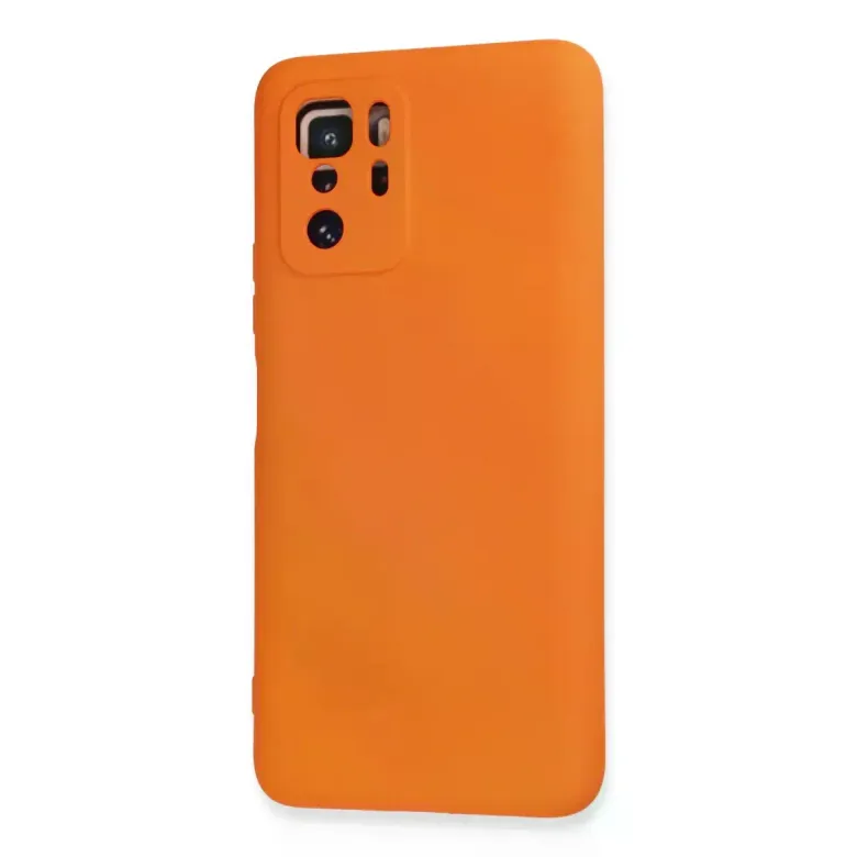 Xiaomi Poco X3 Gt Kılıf Nano İçi Kadife Silikon - Turuncu