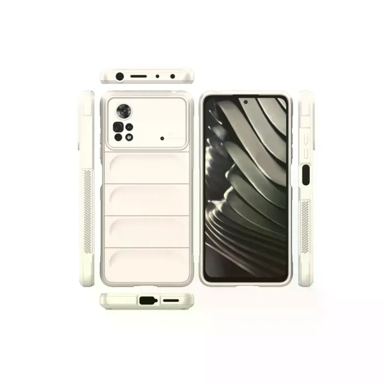 Xiaomi Poco X4 Pro 5g Kılıf Optimum Silikon - Krem