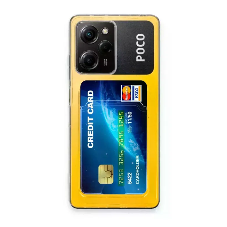 Xiaomi Poco X5 Pro 5G Kılıf Kart Şeffaf Silikon - Şeffaf