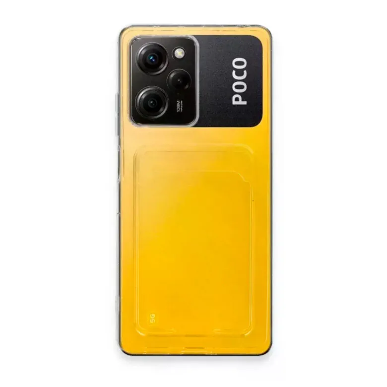 Xiaomi Poco X5 Pro 5G Kılıf Kart Şeffaf Silikon - Şeffaf