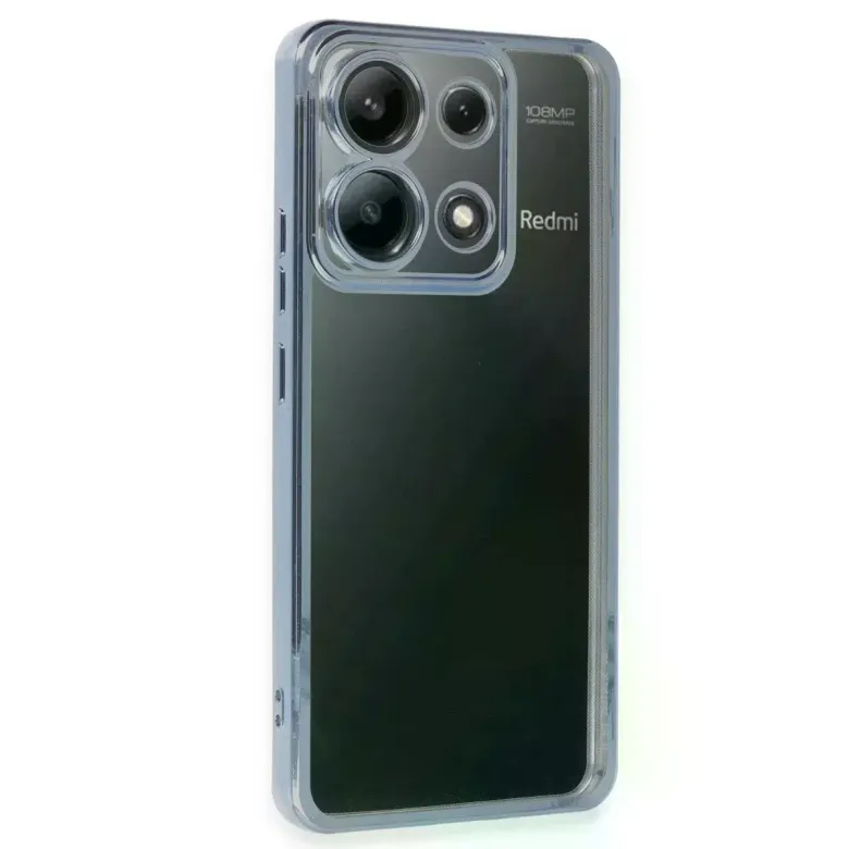 Xiaomi Poco X6 Kılıf Razer Lensli Silikon - Açık Mavi