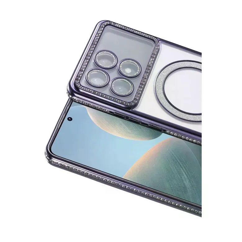Xiaomi Poco X6 Pro Joke Simli Magneticsafe Kılıf - Derin Mor