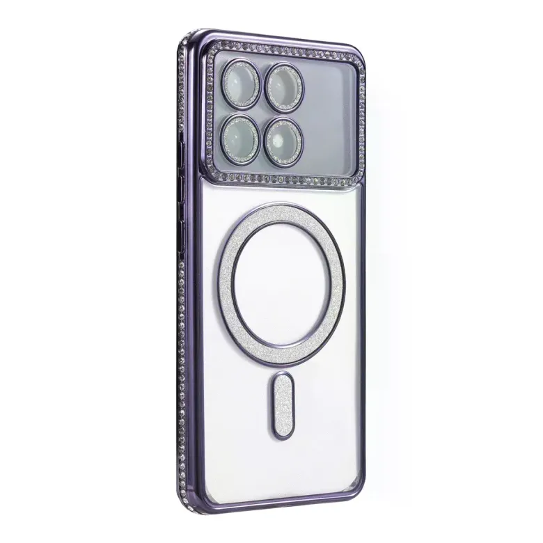 Xiaomi Poco X6 Pro Joke Simli Magneticsafe Kılıf - Derin Mor