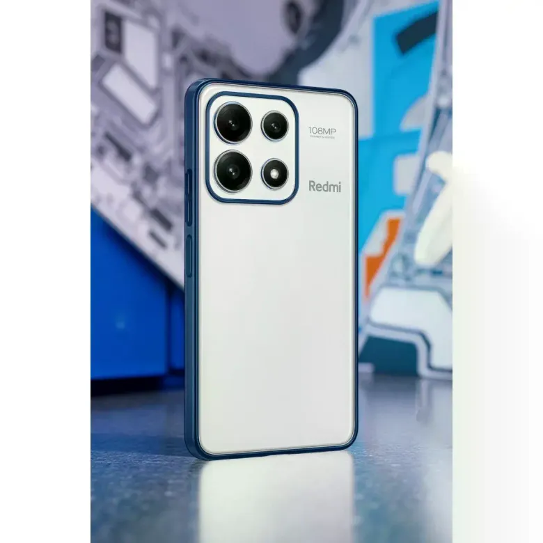 Xiaomi Poco X6 Pro Kılıf Razer Lensli Silikon - Gümüş
