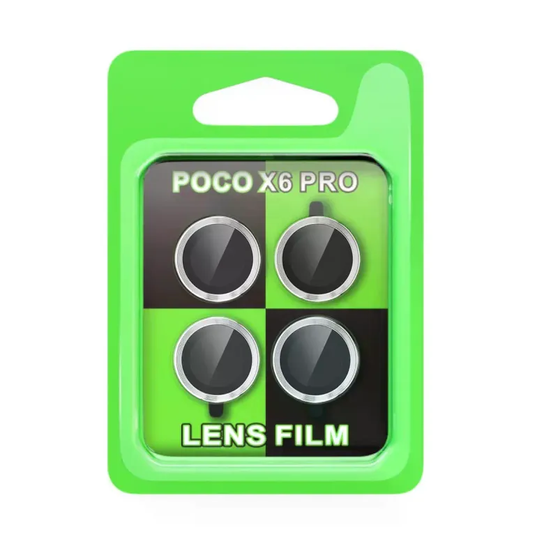 Xiaomi Poco X6 Pro Raze Metal Kamera Lens - Gümüş