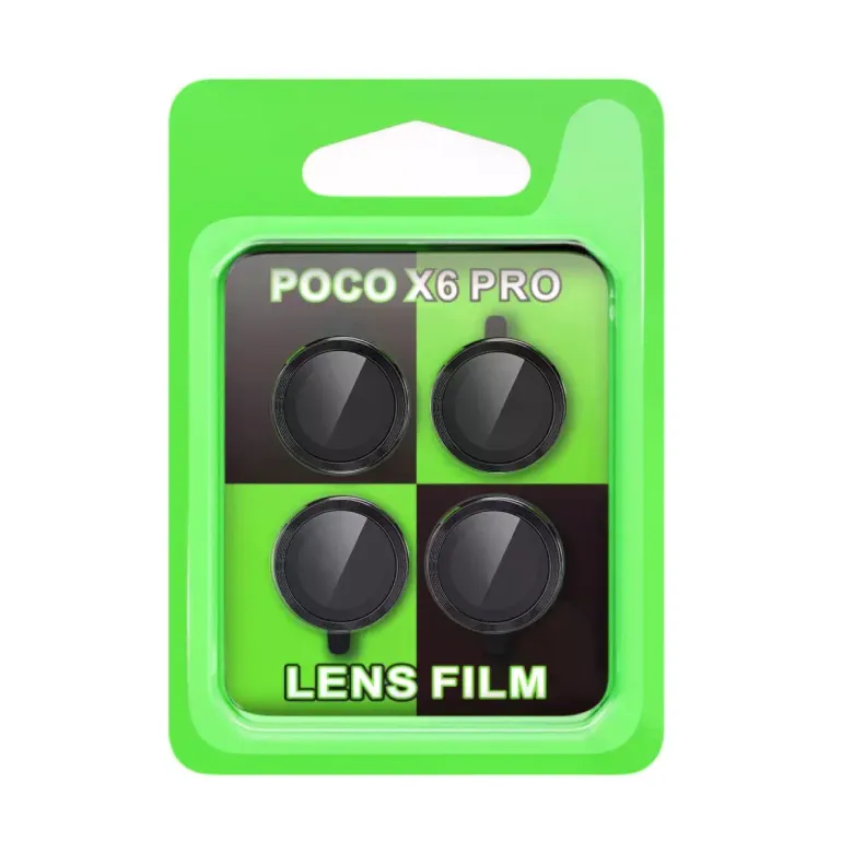 Xiaomi Poco X6 Pro Raze Metal Kamera Lens - Siyah